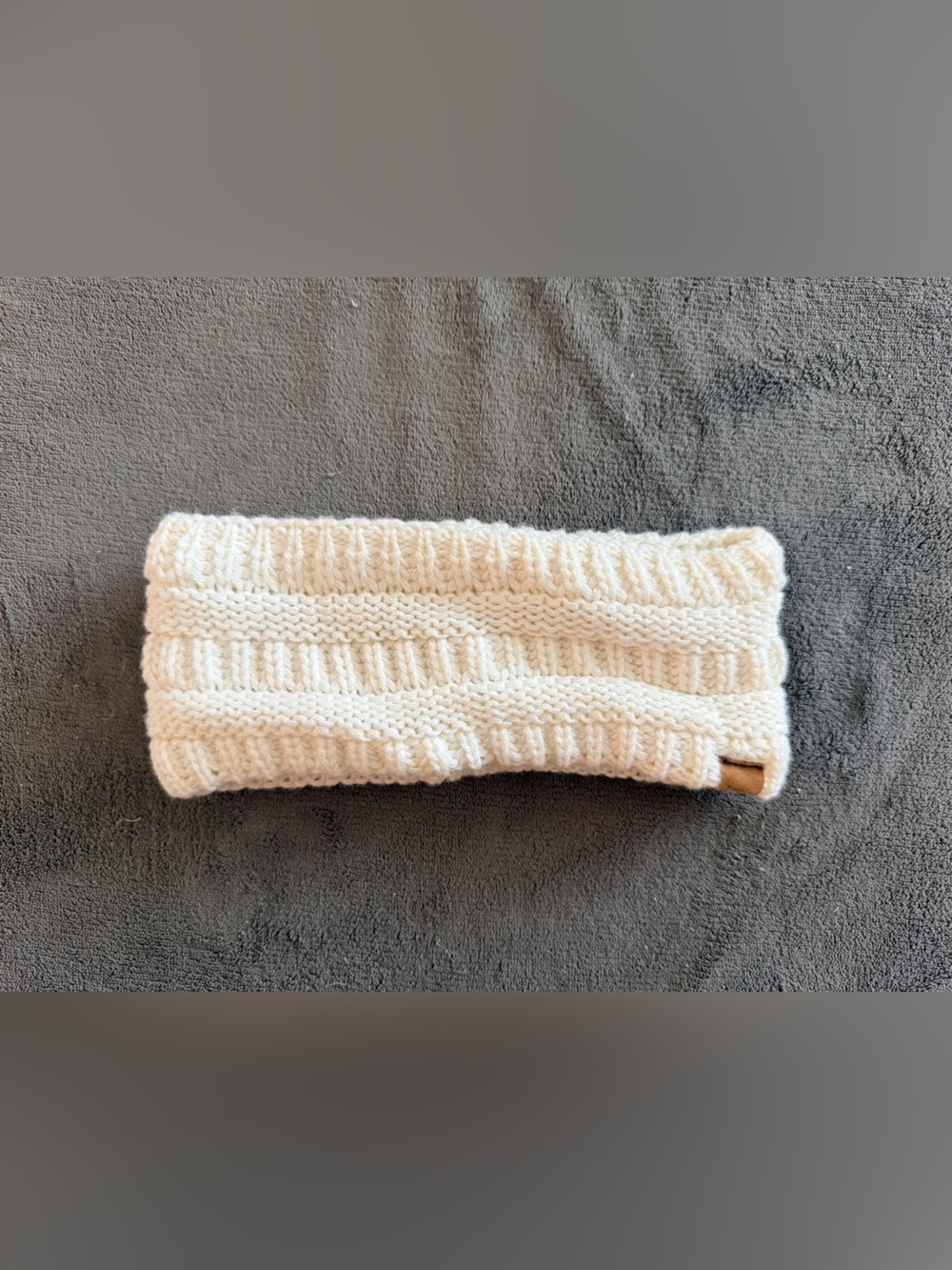 Sonoma Plush Cream Fuzzy Ear Warmer